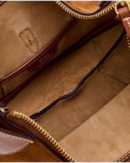 Polo Ralph Lauren Brown Polo Pony Detailed Zipped Shoulder Bag