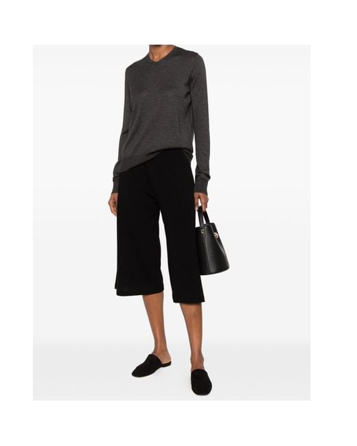 The Row Gray Ondre V-Neck Knitted Jumper