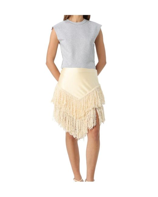 Rabanne Natural Sleeveless T-Shirt