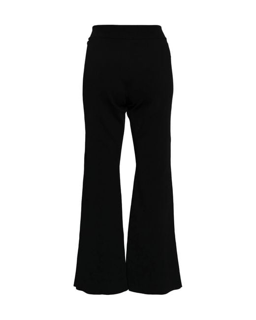 Stella McCartney Black High-Waisted Flared Trousers