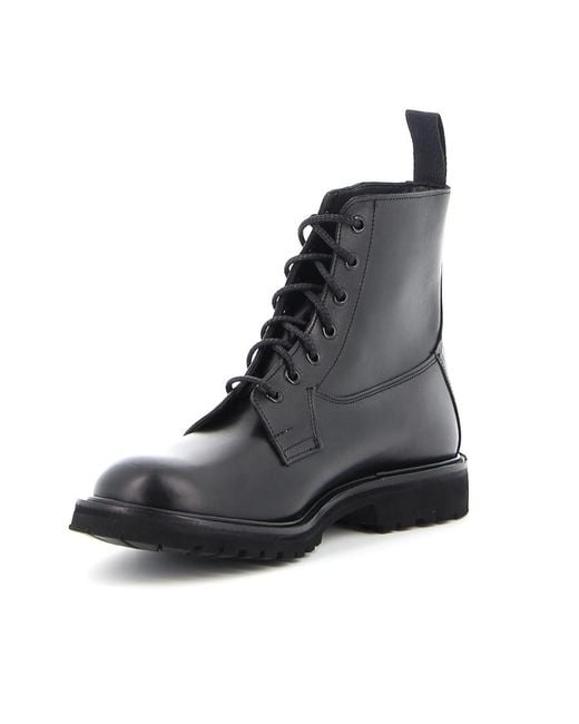 Tricker's Black Tricker's Burford Derby Boots for men