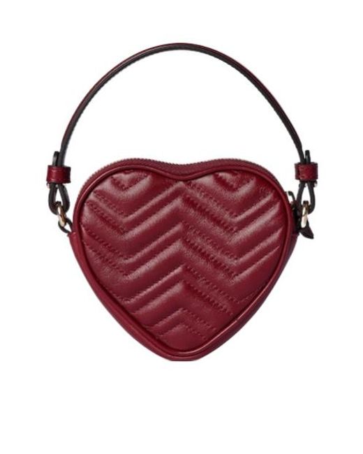 Gucci Red Gg Marmont Mini Bag