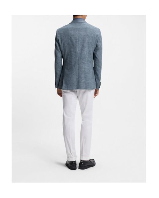 Boss Blue Buttoned Blazer for men