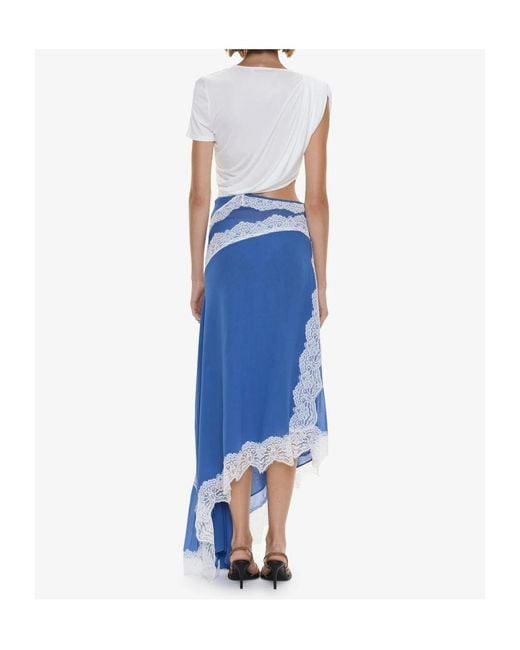 Christopher Esber Blue Asymmetrical Dress