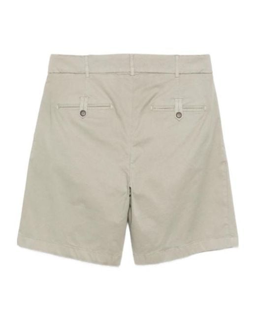 Eleventy Gray Buttoned Bermuda Shorts for men