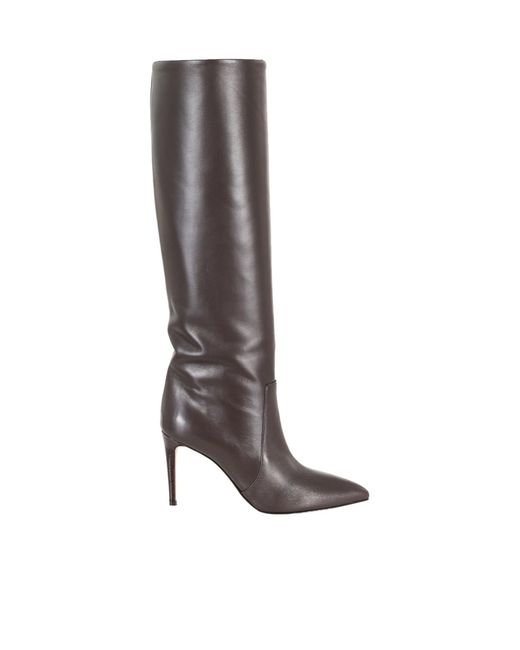 Paris Texas Brown Stiletto Heeled Boots
