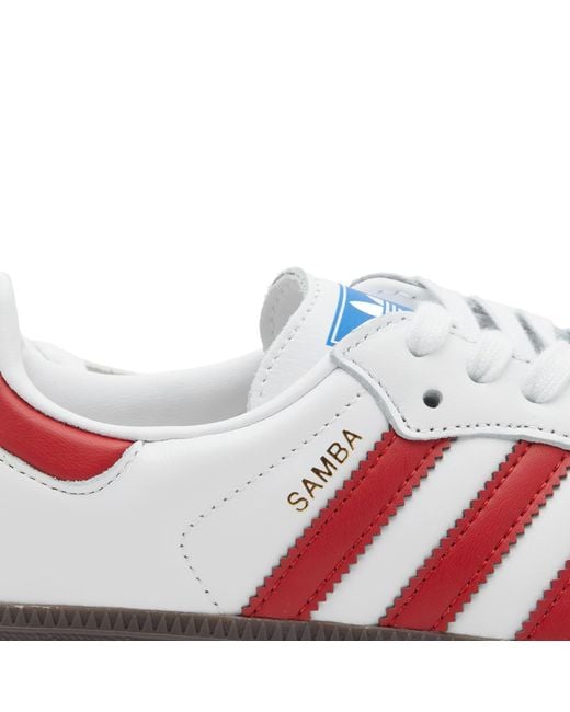 Adidas Originals White Samba Og Lace-Up Sneakers for men