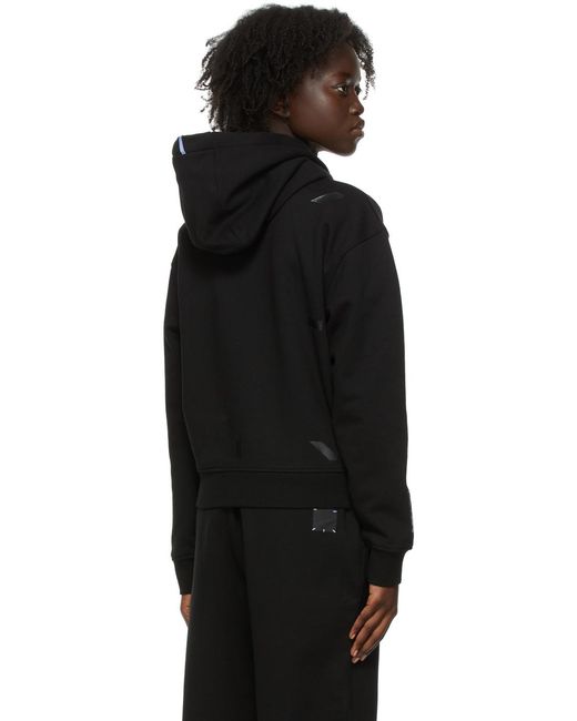 McQ Alexander McQueen Black Graphic-Print Hoodie