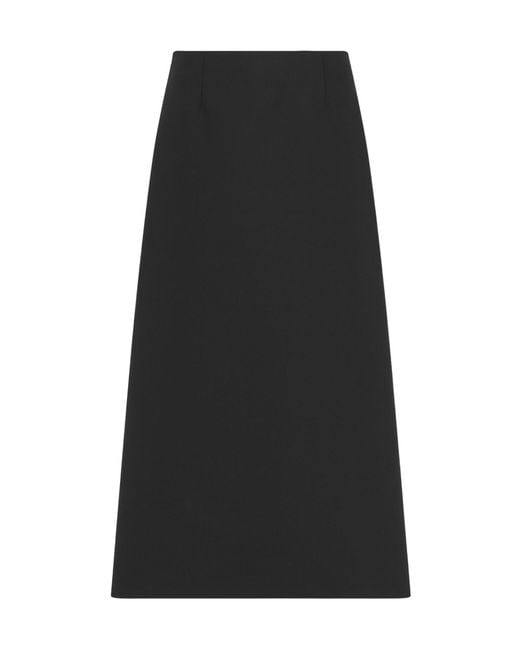 Dior Black Mid-Length Straight Skirt