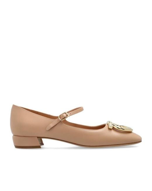 Ferragamo Natural 'Marry' Heel