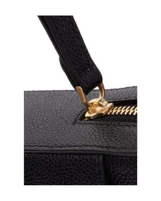Thom Browne Black Zipped Pouch Bag for men