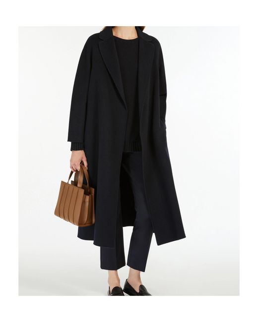 Max Mara Black 'S Esturia Belted Coat