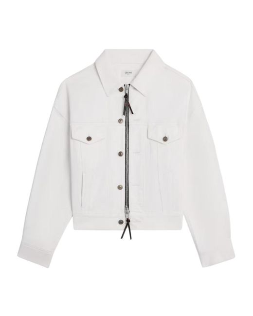 Céline White Trucker Jacket
