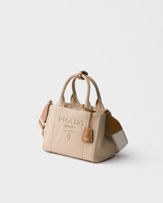 Prada Natural Jardinière Small Tote Bag