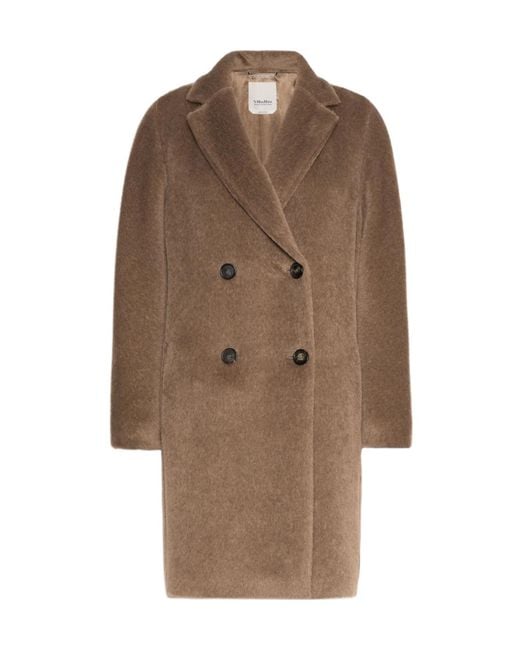 Max Mara Brown Long-Sleeved Coat