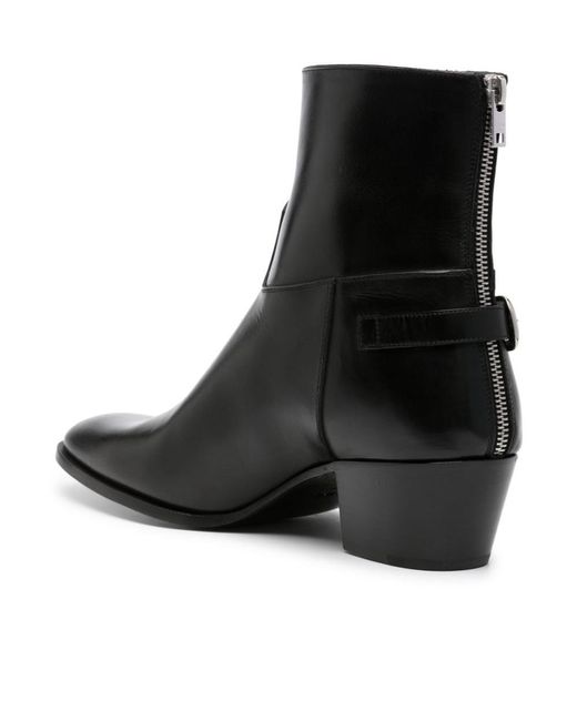 Céline Black Leather Boots for men