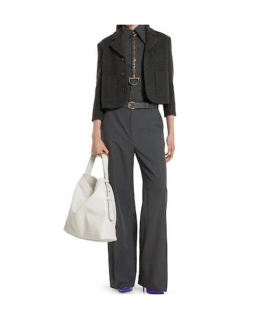 Gucci Black Collared Button-Up Jacket
