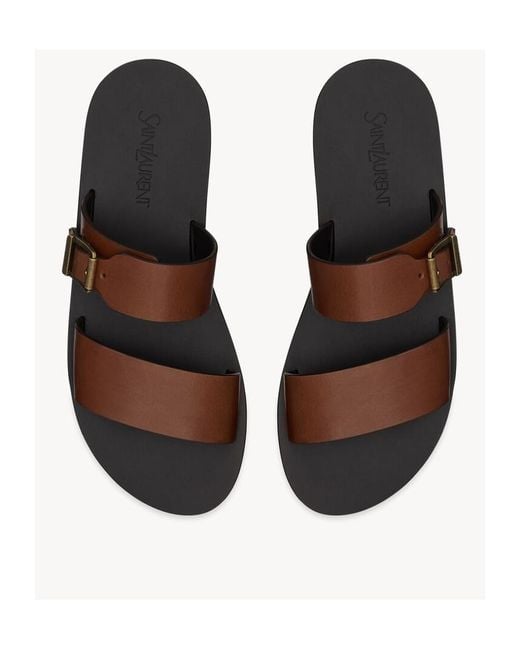 Saint Laurent Brown Ios Slides