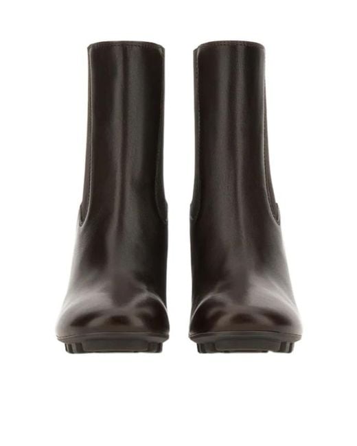 Hogan Black 90Mm Block-Heel Leather Boots