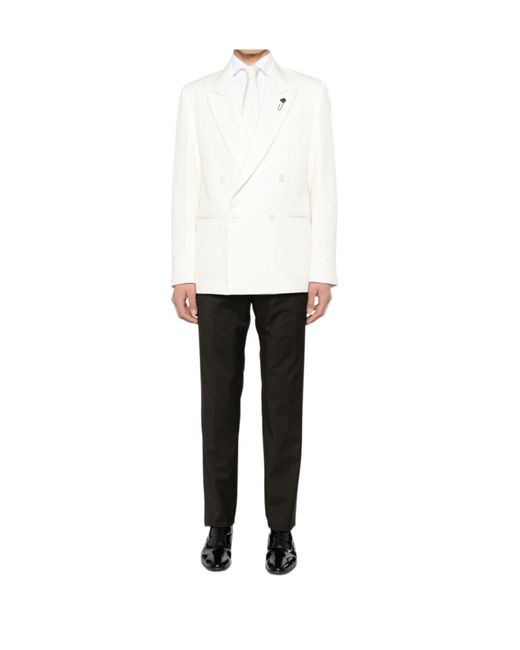 Lardini White Attitude Blazer for men