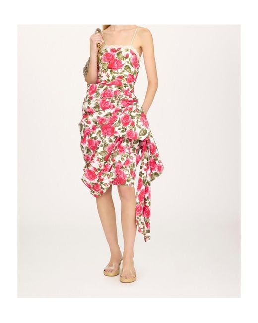 Chloé Pink Chloé Floral Print Asymmetric Skirt
