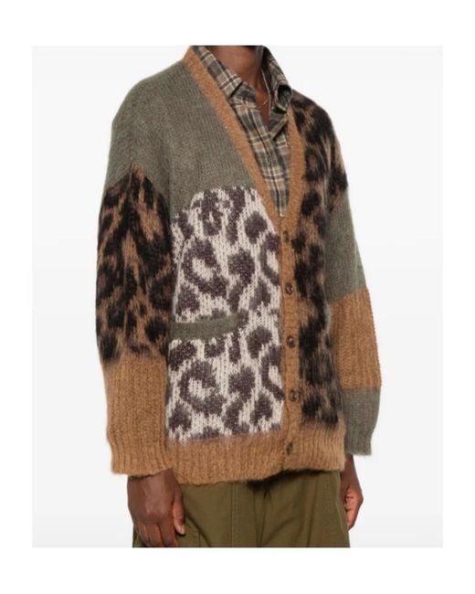 R13 Yellow Alpaca Leather Cardigan
