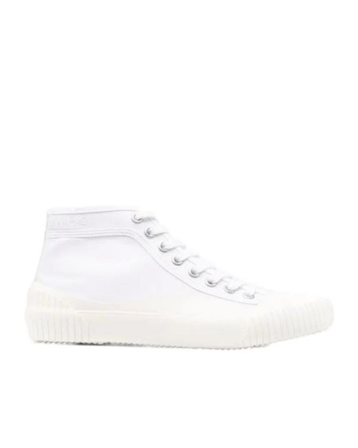 A.P.C. White Iggy Canvas High-Top Sneakers for men