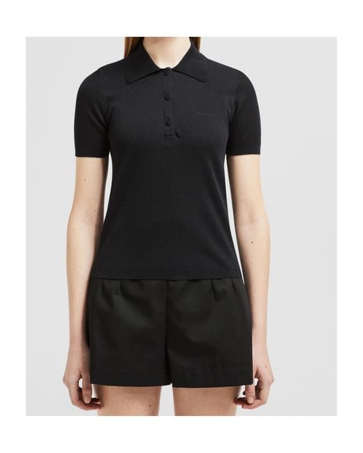 Moncler Black Logo Embroidered Button-Up Cardigan