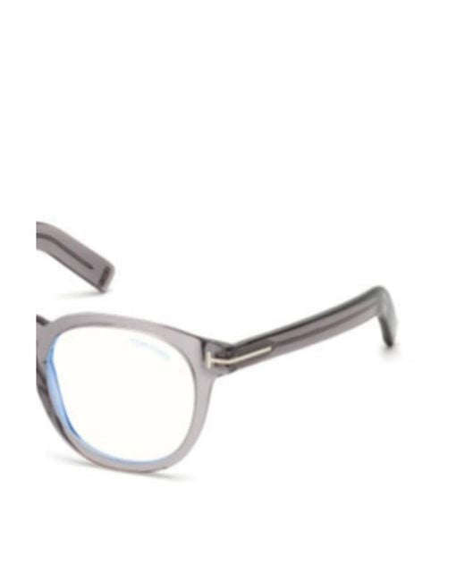 Tom Ford White Round Glasses for men