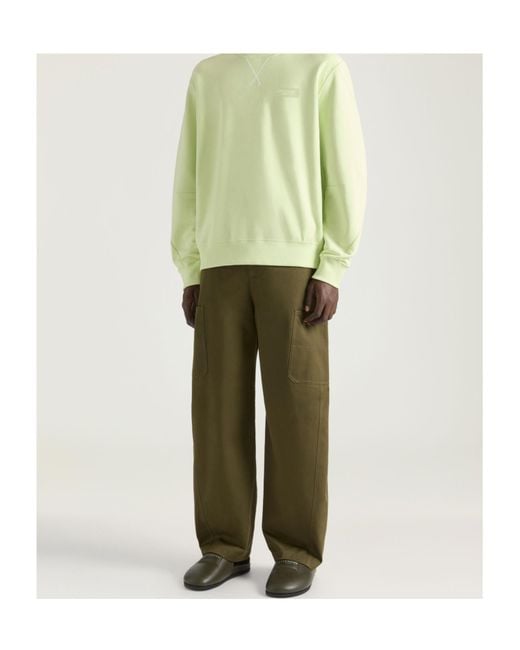 Givenchy Green Cargo Straight-Leg Trousers for men