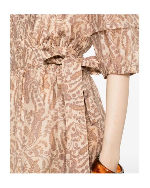 Ba&sh Pink V-Neck Printed Dress