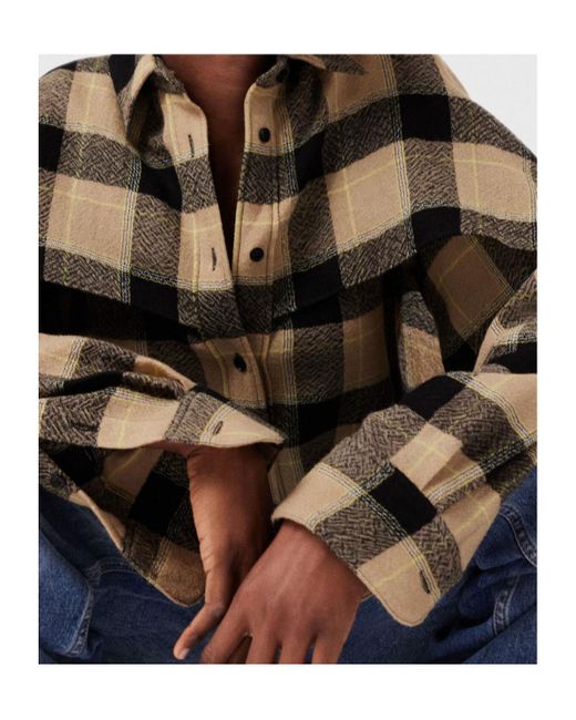 Stella McCartney Multicolor Multi-Layered Checked Wool Shirt