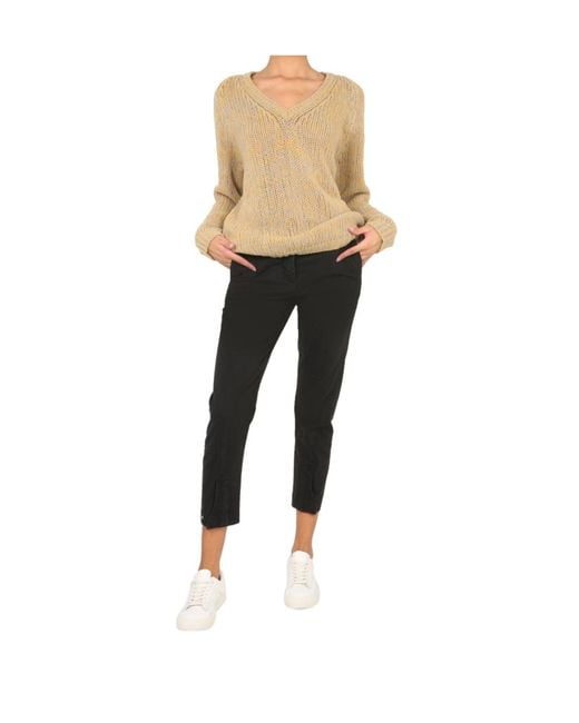 Aspesi Black Frank Straight Leg Cropped Pants