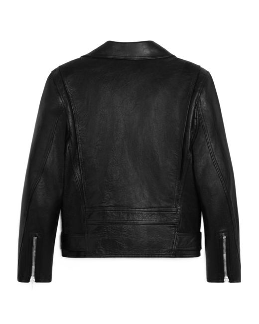 Céline Black Biker Jacket With Cabochons for men