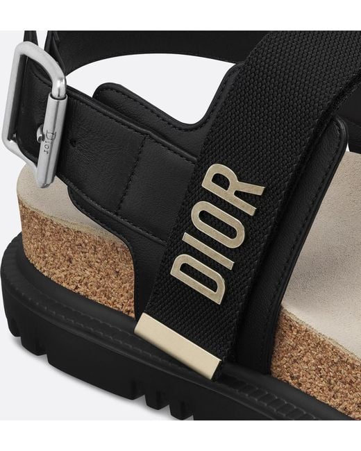 Dior Black Christian Act Sandals