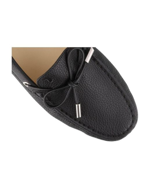 Tod's Black Gommino Slip-On Loafers