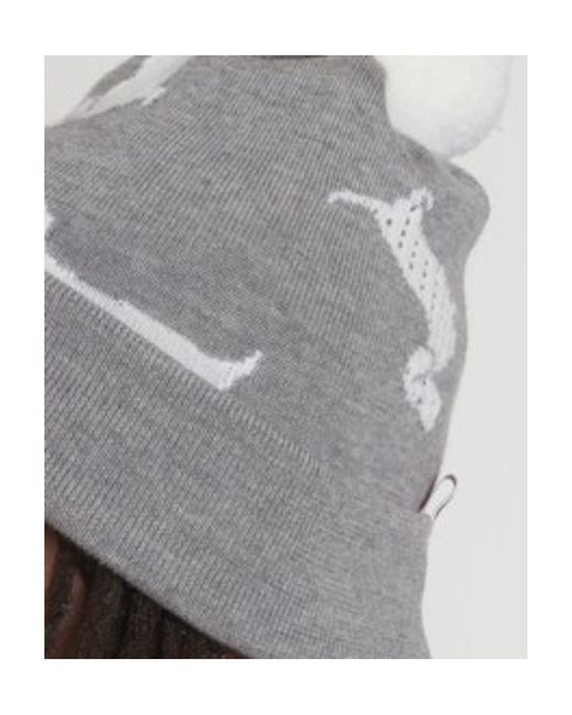 Thom Browne Gray Pompom-Detail Hector Beanie for men