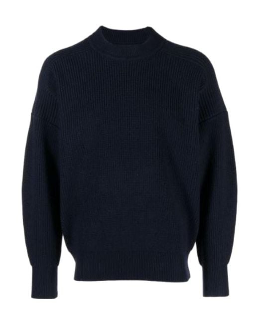 Isabel Marant Blue Crewneck Knitted Jumper for men