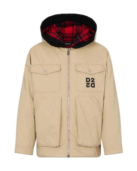 DSquared² Natural Long-Sleeved Casual Jacket for men