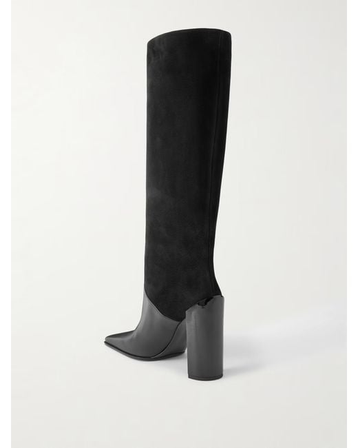 Alaïa Black Square-Toe Boots