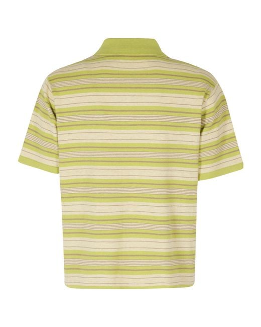 Guest In Residence Yellow Short Sleeve Stripe Rugby