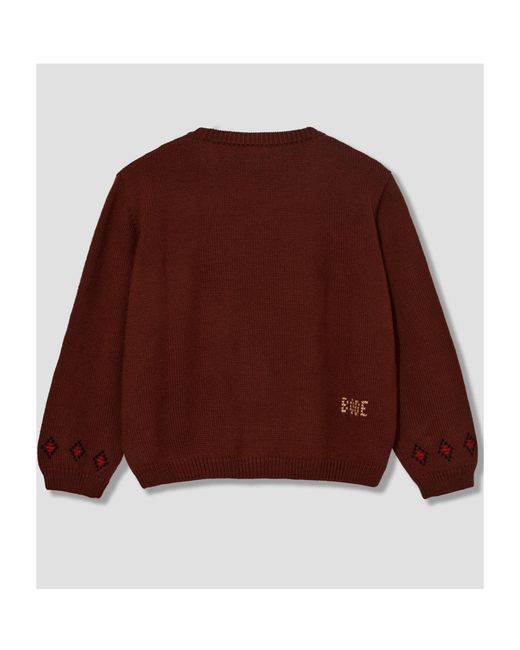 Bode Brown Crew Neck Sweater for men