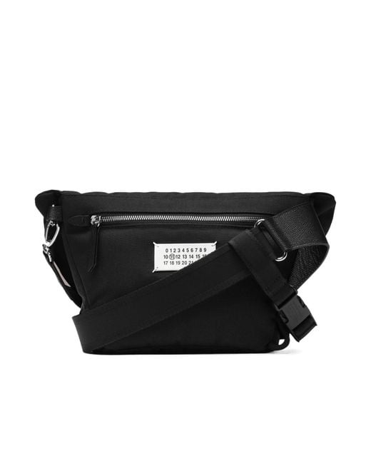 Maison Margiela Black Logo Patch Small Belt Bag