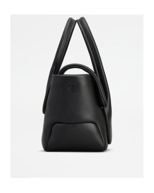 Tod's Black Mini Di Foldover Tote Bag