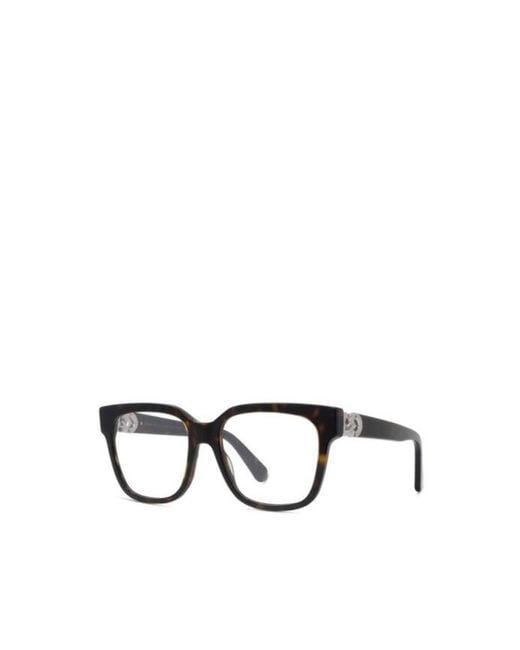 Stella McCartney White Eyewear Square Frame Glasses for men