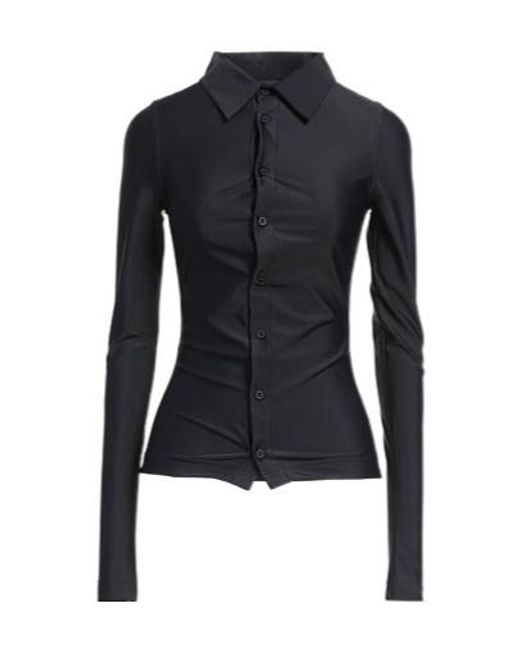 Balenciaga Blue Simple Long-Sleeved Shirt