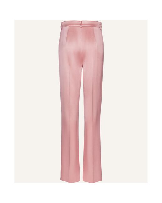 Magda Butrym Pink Belt-Loop Casual Pants