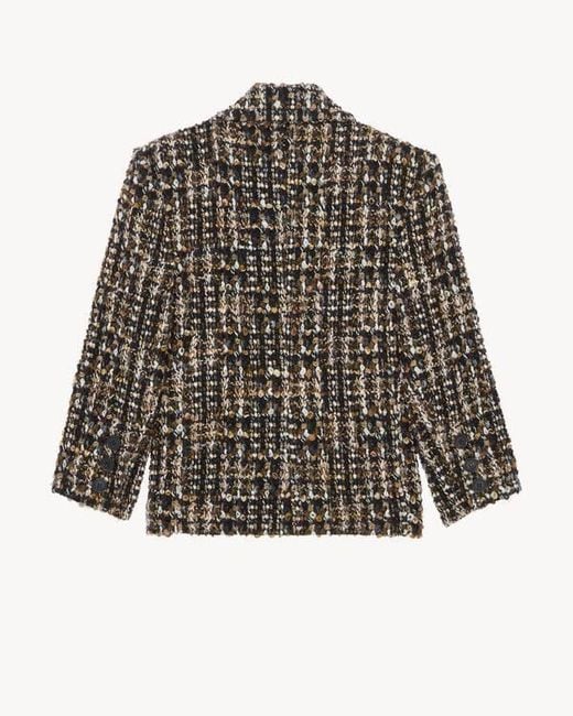 Saint Laurent Gray Long-Sleeved Jacket