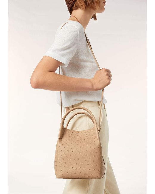 Loro Piana Natural Bale Small Shoulder Bag