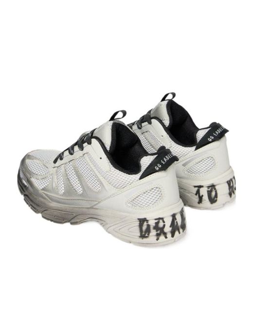 44 Label Group Gray Dragger Faded Sneakers for men
